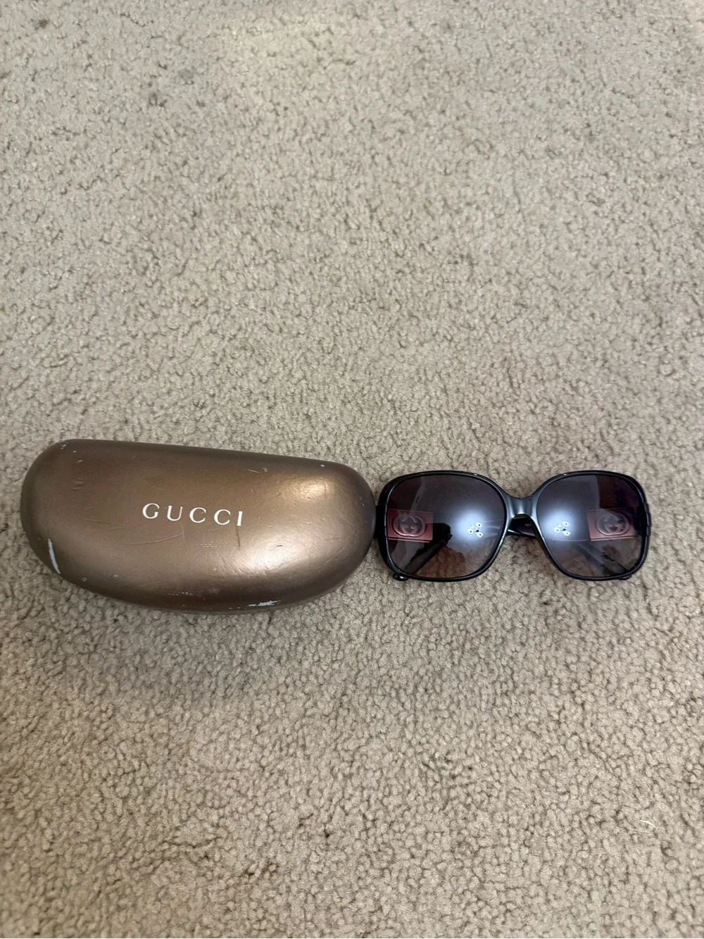 Gucci Women's Brown Gradient Square Sunglasses